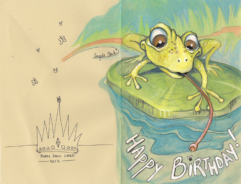 hoppy birthday card