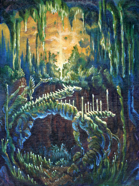Jungle Cave Dragon Paint